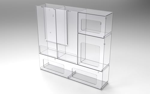 PPE Station 2-Gown, 2 Masks, 2 Glove Box Holder (Wall Mount) by Poltex