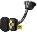Scosche MXWDL Magnetic Cell Phone Car Mount, Suction Cup Phone Holder for Car Dashboard/Windshield with Extra Strong Magnet and Thick Metal Plate Compatible with iPhone, Samsung, and All Devices by Scosche