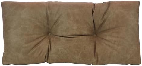 Klear Vu The Gripper Non-Slip Tufted Bench Cushion for Indoor Furniture, Assembled in USA, Entryway Storage, Bay Window, Corner Nook or Piano Seat, 30 Inches, Solid Faux Leather by KlearVUHomeTextiles