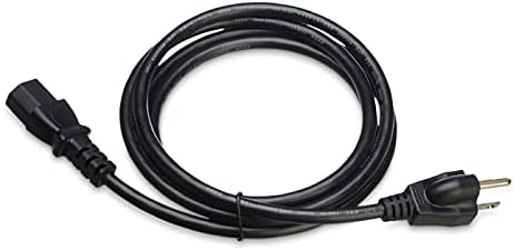 Amazon Basics Universal PC Power Cord Replacement, AC Power Cord for Monitor, Computer, TV, 3 Prong, 18 AWG, 125 Volts, 6 ft, Black, 5-Pack - Image 6