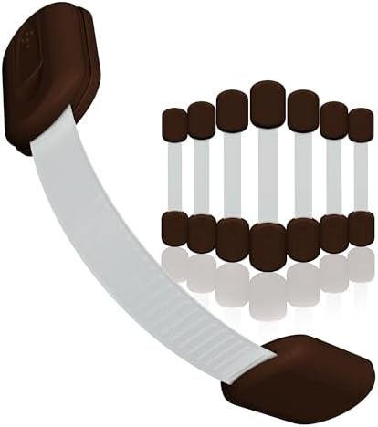 SKYLA HOMES Child Safety Cabinet Locks, Brown, 8 Pack by SkylaHomes