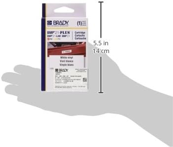 Brady Authentic (M21-250-595-WT) All-Weather Vinyl Label for Indoor/Outdoor ID, Lab and Equipment Labeling, Black on White- For M210, M210-LAB, M211, BMP21-PLUS and BMP21-LAB Printers, .25" W, 21' L - Image 6