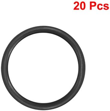uxcell Nitrile Rubber O-Rings 33mm OD 26.8mm ID 3.1mm Width, Metric Sealing Gasket, Pack of 20 - Image 2