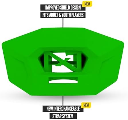 Nxtrnd One Pro Football Mouth Guard, Interchangeable Strap, Fits Adult & Youth (Green) - Image 3