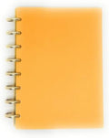Talia Discbound Notebooks, Planner, Customizable, With 1" Gold Discs (BBQ Mustard, Junior (5.5in x 8.5in)) by Talia