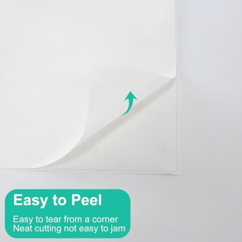 L Liked 30 Matte Printable White Sticker Paper Full Sheet Labels 8.5" x 11" - Image 4