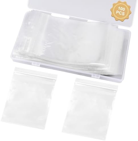 WEGOUP 100 PCS Jewelry Bags, 2.76" x 4.33" Small Plastic Bags by wegoup