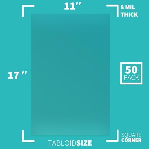 Binditek 8 Mil PVC Binding Covers, 11 x 17 Inches, Clear, 100 Pack - Image 2