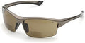 Delta Plus WELRX350BR10 1.0 Diopter Bifocal Safety Glasses, Metallic Brown Frame, Brown Lens by DeltaPlus