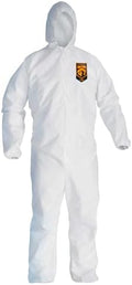 Kleenguard A30 Breathable Splash and Particle Protection Coveralls (46115), REFLEX Design, Hood, Zip Front, Elastic Wrists & Ankles (EWA), White, 2XL, 25 / Case by KLEENGUARD
