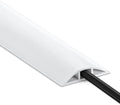 Cable Cover Floor 6FT, White Floor Cord Cover, Single Cord Protector Extension Cord Covers for Floor, Floor Wire Covers for Cords - Floor Wire Cover Cord Cavity: 0.47" (W) x 0.24" (H) by LZEOY