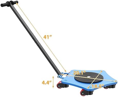 Machine Skates, 8800 lb Heavy Duty Machinery Mover, 5 PU Rollers - Image 5