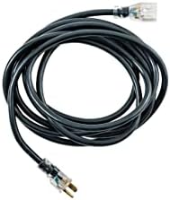 Woods Heavy Duty Extension Cords, 15Ft, 12 Gauge, 3 Conductor, Lighted End, Indoor/Outdoor Cord, SJTOW, Black, 32472 (Pack of 6) - Image 2