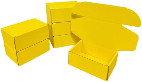 50 Pack 5.1x3.1x1.6 in Golden Yellow Shipping Boxes by Unknown