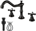 gotonovo Bathroom Faucet 3 Hole Vintage, Oil Rubbed Bronze, H C Label by HOME