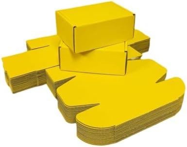 50 Pack 5.1x3.1x1.6 in Golden Yellow Shipping Boxes - Image 3