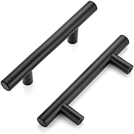 Ravinte Cabinet Handles, Matte Black,5" Length,3" Hole Center,10 Pack by Ravinte