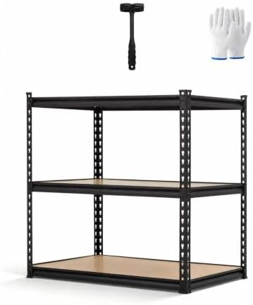 OUTLANE 3 Tier Garage Shelving Heavy Duty,1350 LBS Adjustable Rack Shelf by OUTLANE