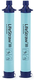 LifeStraw Personal Water Filter for Hiking, Travel and Emergency, Blue, 2PK by Unknown