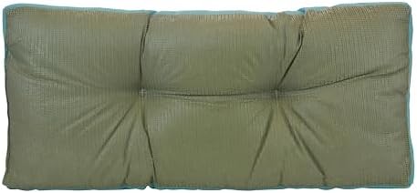 Klear Vu The Gripper Non-Slip Tufted Bench Cushion for Indoor Furniture, Assembled in USA, Entryway Storage, Bay Window, Corner Nook or Piano Seat, 30 Inches, Solid Teal - Image 3