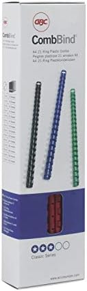 GBC CombBind Binding Combs, 10 mm, 65 Sheet Capacity, A4, 21 Ring, Black, Pack of 100, 4028175 - Image 5
