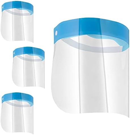 Salon World Safety Face Shields - Protective Full Face Shields (Pack of 4) by TCPGlobal