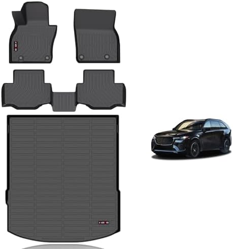 KELCSEECS All Weather Floor Mats & Cargo Liner Set Custom for Mazda CX-70 & CX70 PHEV 2025 All Season Guard for Car Mats Anti-Slip TPE Odorless Trunk Liners Mazda CX-70 Accessories by KELCSEECS