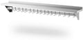 12" x 72" NSF Stainless Steel Wall Shelf, Heavy Duty Pot Pan Rack with Hooks, Commercial Kitchen by Zedfire