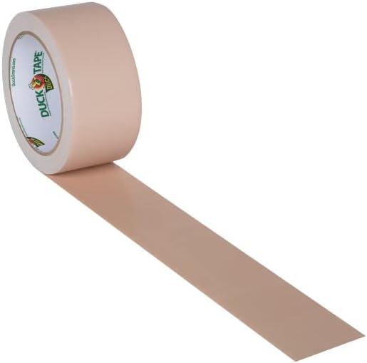 Duck Brand 283264 Color Duct Tape, Beige, 1.88 Inches x 20 Yards Each Roll, 3 Rolls - Image 3