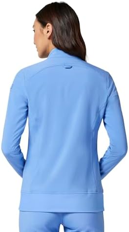 Cherokee iFlex Scrub Jacket for Women 2 Pocket Zip Front - Image 3