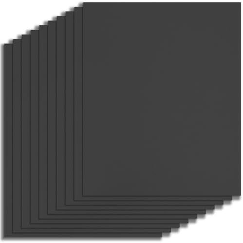 Binditek 20 Mil Sand-Textured Binding Covers, Letter Size, Black, 10 Pack by Binditek