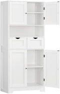TEENFON Tall Bathroom Storage Cabinet with 4 Doors & 2 Adjustable Shelves by TEENFON