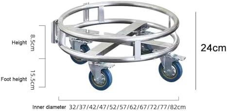 Heavy Duty Stainless Steel Utility Cart with Wheels for Easy Transport, Ideal for Commercial and Home Use, Durable and Versatile - Image 4