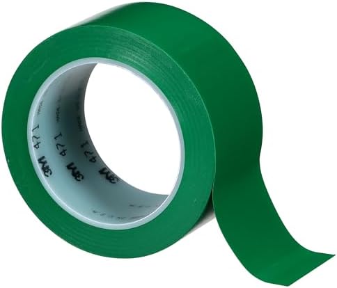 3M Vinyl Tape 471, 2 in x 36 yd, Green, 1 Roll, Green Floor Tape - Image 4