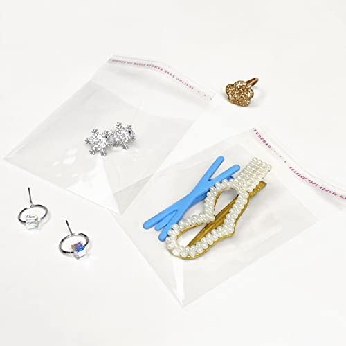 Morepack 3x3 In Cookie Bags Clear Self Sealing Cellophane Treat Bags 200Pcs - Image 3