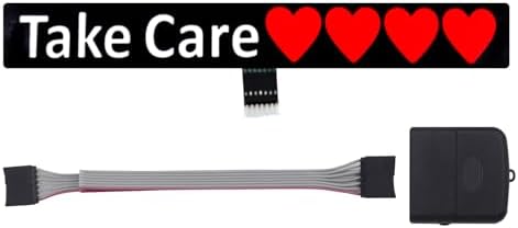 Glowing Car Sticker Take Care Windshield EL Glow Panel Electric Marker Light Car Auto LED Safety Sign Decals Decoration LED Window Sticker by YnGia