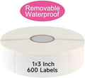 600 Blank Removable Freezer Labels with Perforation Line for Easy Distribution and Use. Waterproof and Oil-Resistant, Suitable for Food Containers, Jars, and Kitchen Organization.(1 "x 3") by TRYXN