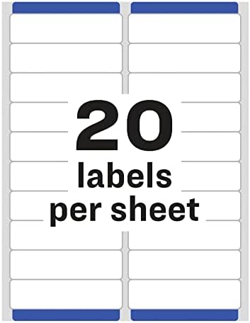 Avery Mailing Address Labels, Laser Printers, 5,000 Labels, 1 x 4, Permanent Adhesive, 2 Packs (5961) - Image 4