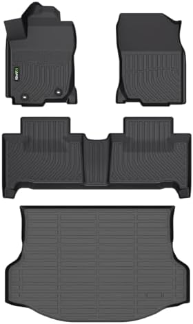All Weather Floor Mats &Cargo Liner for Toyota RAV4 Hybrid 2013-2018 by HAFIDI
