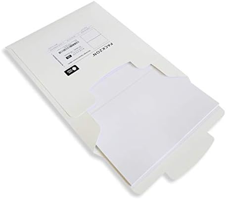 Shipping Labels with Self Adhesive, Square Corner, for Laser & Inkjet Printers, 8.5 x 5.5 Inches, White, (50 Labels) by PACKZON