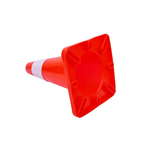 18" Traffic Cones PVC Safety Road Parking Cones Weighted Hazard Cones - Image 5