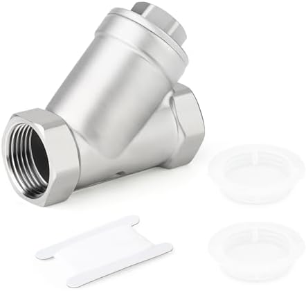 TAISHER 1Pcs 304 Stainless Steel 1-1/2" BSP Female WYE Y Strainer Mesh Filter Valve CF8 WOG 800 by TAISHER