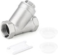 TAISHER 1Pcs 304 Stainless Steel 1-1/4" BSP Female WYE Y Strainer Mesh Filter Valve CF8 WOG 800 by TAISHER