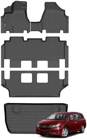 Floor Mats for Honda Odyssey 2011-2017 (7/8 Seater) by Wailtnb