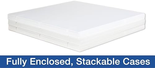 UniKeep 3 Ring View Binder - Binder Case is Fully Enclosed - Available in White, Clear, or Black and in Different Spine Sizes (Pack of 3, Clear, 0.5 Inch) - Image 2