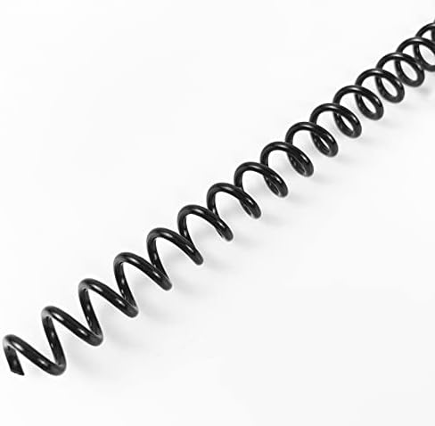 Binditek Plastic Spiral Binding Coils, 6 mm, 4:1 Pitch, Black, 100 Pack by Binditek