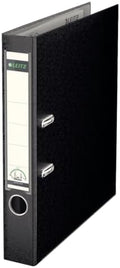 Leitz Lever Arch File, Black, Plastic, A4, 5 cm Spine, 10150095, Holds 350 Sheets by Leitz