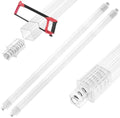 2 Pack 24 Inch Clear Bathroom Towel Bar Replacement Rod for Ceramic Holder by showingo
