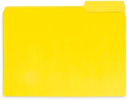 Blue Summit Supplies 100 File Folders, Letter Size, 1/3 Cut Tab, Yellow - Image 3
