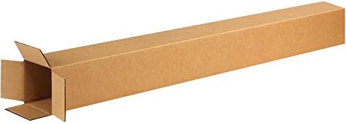 BOX USA 4x4x72 Tall Corrugated Boxes, Tall, 4L x 4W x 72H, Pack of 15 | Shipping, Packaging, Moving, Storage Box for Home or Business, Strong Wholesale Bulk Boxes by BOXUSA